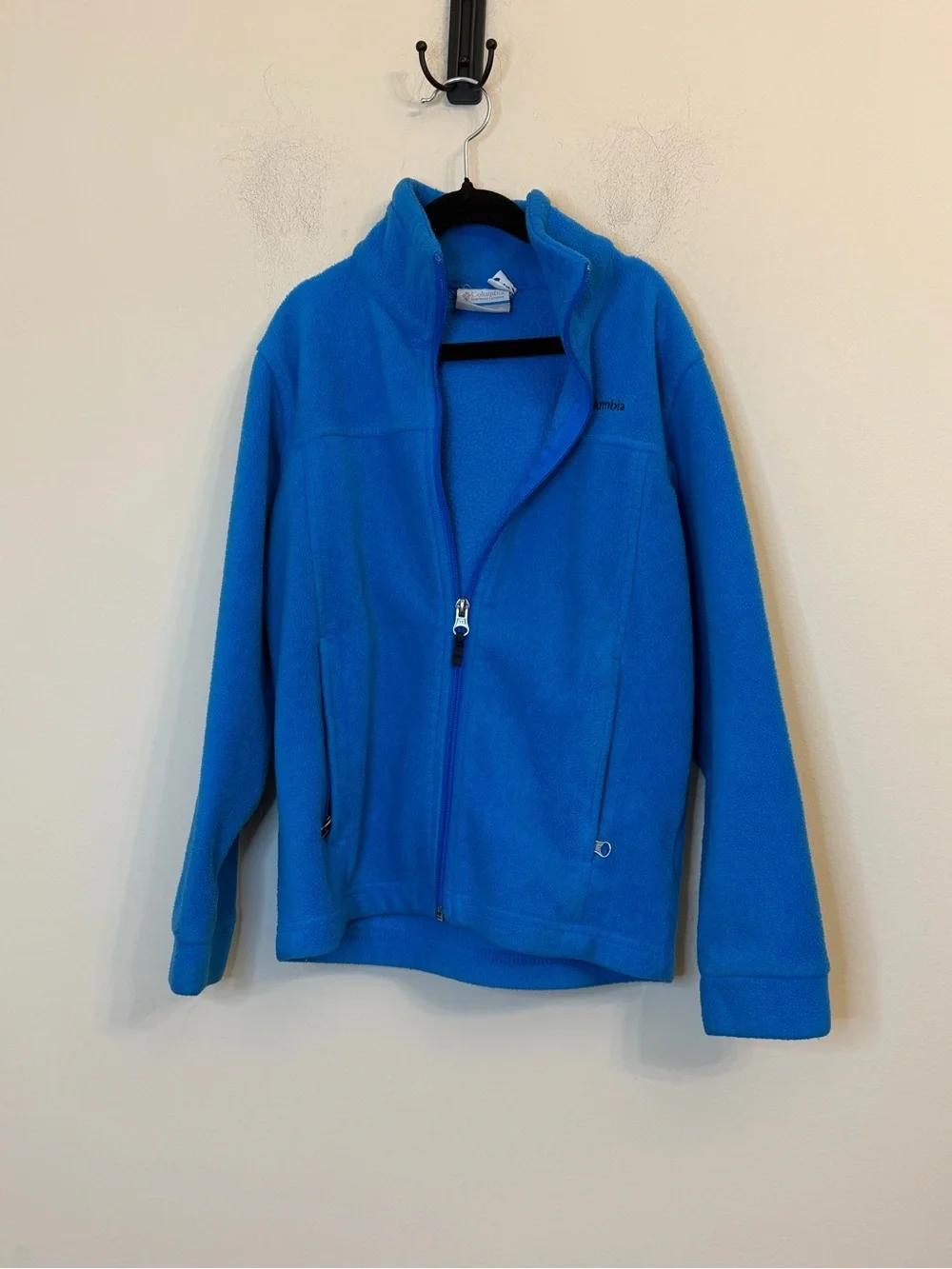 Columbia Kids Blue Fleece Jacket Size S Full Zip Lightweight Gorpcore